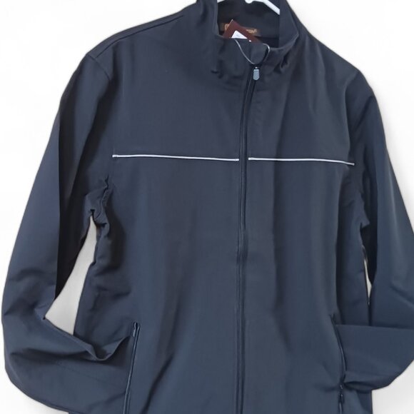 Harriton Men's Black Echo Soft Shell Jacket  Size M - Picture 5 of 10